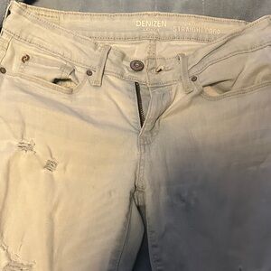 Denizen from Levi's Women's Straight Crop Jeans - Light Tan